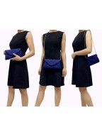 Classic Navy Lace Clutch