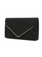 Metallic trim evening bag