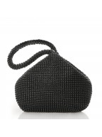 Women's Beaded Black Clutch
