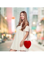 Women's Velvet Heart Clutch