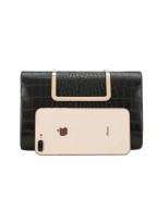 Women's crocodile leather handbag