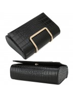 Women's crocodile leather handbag